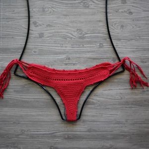 Mila Beach Crochet Tie Side Skimpy Bikini Bottom